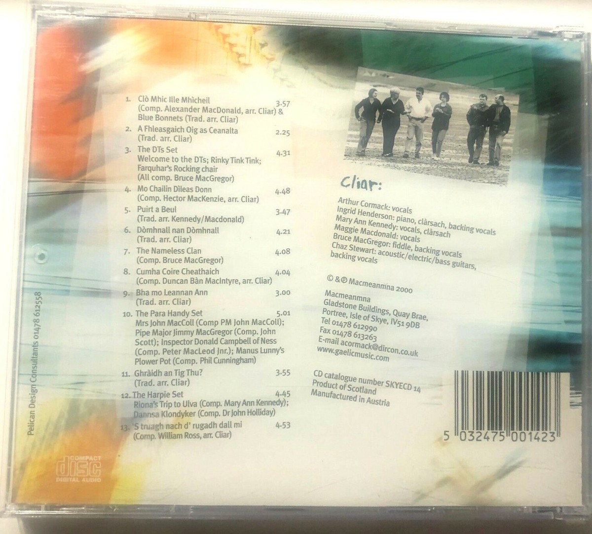 Traditional and Contemporary Gaelic by Cliar (CD 2000