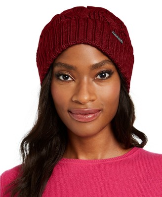 michael kors cable knit hat