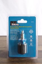 Ideal 6-in-1 Stubby Multi-bit Screwdriver Nut Driver 30-945 316 14-new Ideal 6-in-1 Stubby Multi-bit Screwdriver Nut Driver 30-945 316 14-new