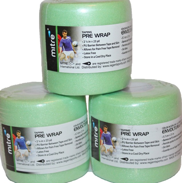 3 PK Purple Rolls PreWrap PreWrap Athletic Sport Tape Taping Hair Tie
