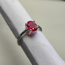 Amazing ruby ring  925 Sterling silver ruby ring  Ring gift for women C6897