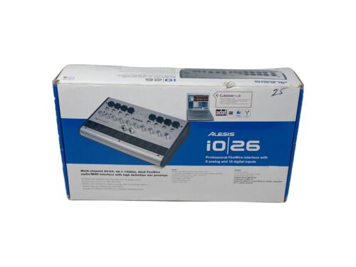 Alesis io 26 Audio MIDI 24-Bit 192kHz FireWire Interface READ!!!