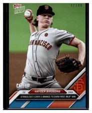 2024 Topps Now #368 Hayden Birdsong Blue Parallel #d 42/49 RC