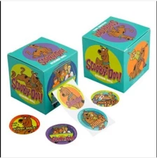 Scooby Doo & Gang Sticker Roll (100 Stickers) Box dispenser NEW! Free Shipping!