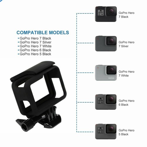 GoPro HERO 7 6 5 Frame Mount Camera Protective Case Housing Accessories - Picture 5 of 12