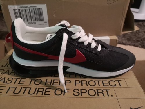 Nike Air Max Pre-Day Negro/Gimnasio Rojo/Blanco Entrenadores Reino Unido 7.5 Totalmente Nuevo En Caja - Imagen 8 de 12