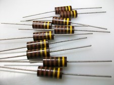 PACKAGE OF 10 ALLEN BRADLEY 110 OHM  2 WATT CARBON COMP. RESISTORS