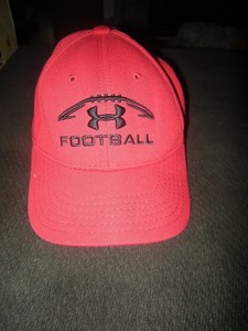 black and red under armour hat