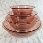 Vintage PYREX - Cranberry - Mixing Bowls - By The Piece
