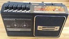 Vintage AM/FM Radio Cassette Recorder Radio Only Magnavox D7160 Tape Broken
