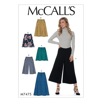 McCalls Schnittmuster M7475 - Rock - Hosenrock