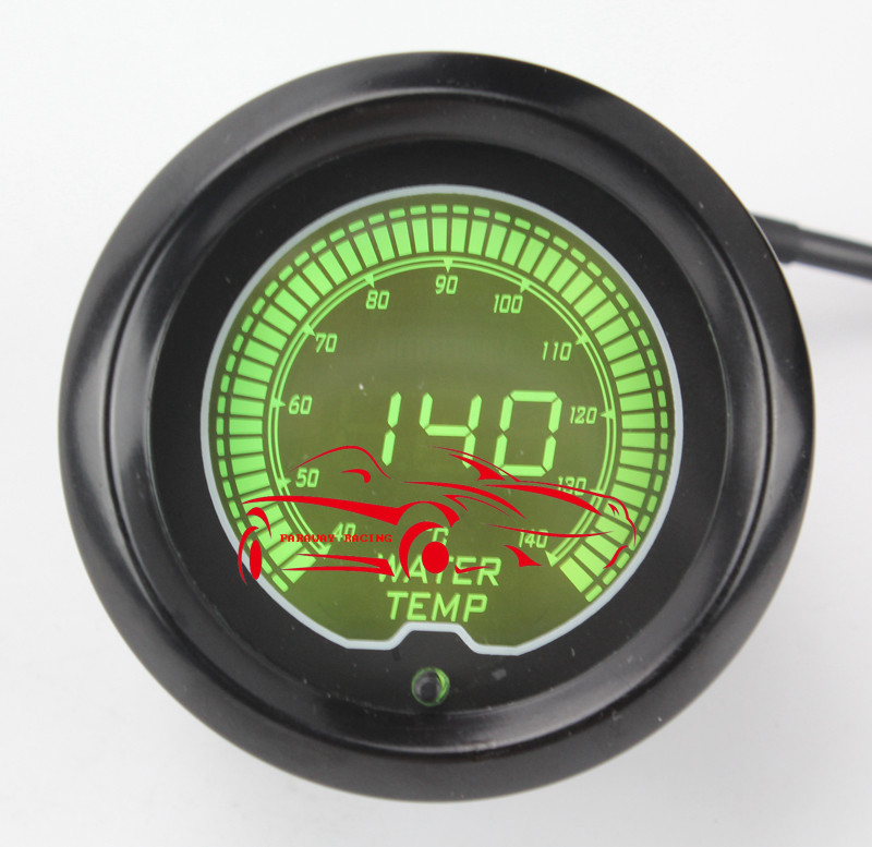 Coolant/Water Temp Electrical Gauge EVO Series 7 Color LCD Screen 52mm