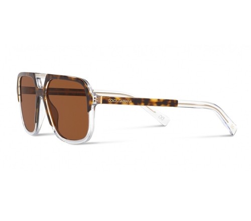Dolce & Gabbana ANGEL DG 4354 Havana Brown Crystal Sunglasses With Case Used - Picture 2 of 17
