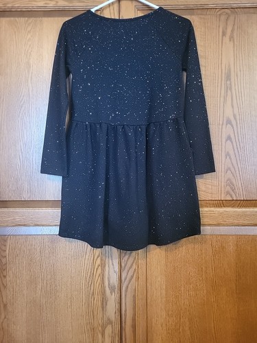 Circo Brand 'Gunny Sack" Style Dress Black With Sparkles And Pockets Sz 10/12 - Picture 13 of 19