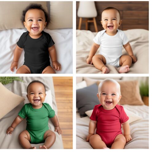 Rabbit Skins 4424 Infant Fine Jersey Bodysuit, New Born Suite, 3M-6M-12M-18M
