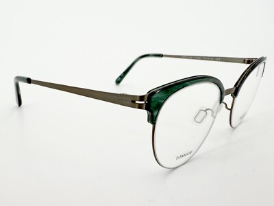 NOS MODO Titanium 4518 Eyeglasses FRAMES TLSMK Green 49[]19-140 Gray K392