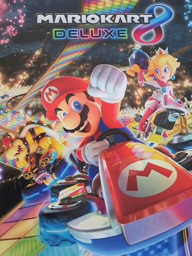 Mario Kart 8 Deluxe Official Poster (Original My Nintendo, Switch, Racing, 2022)