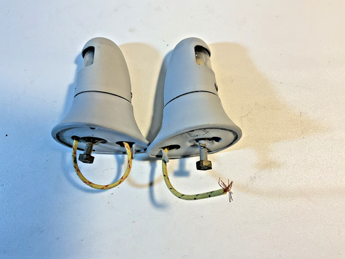 1949 1950 Chevy License Plate Lights Refurbished in Primer Excellent Condition