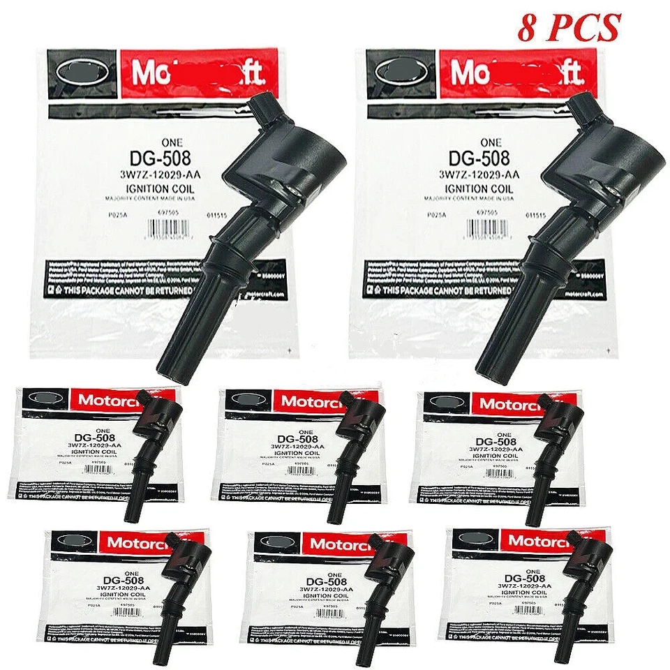 8PCS OEM Ignition Coils Motorcraft DG508 For Ford F150 4.6L 5.4L 6.8L 3W7Z12029A - Image 2 of 4