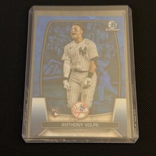 2023 Bowman Chrome Sapphire Yankees Anthony Volpe RC #11 - SP Image Variation