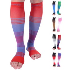Doc Miller Toeless Compression Socks for Women  Men   Open Toe Calf Suppo