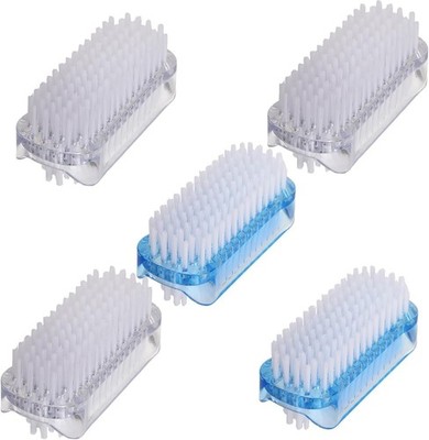 5 Pack Nail Brush for Cleaning Fingernails - Two Sided Hand Fingernail Scrub ...