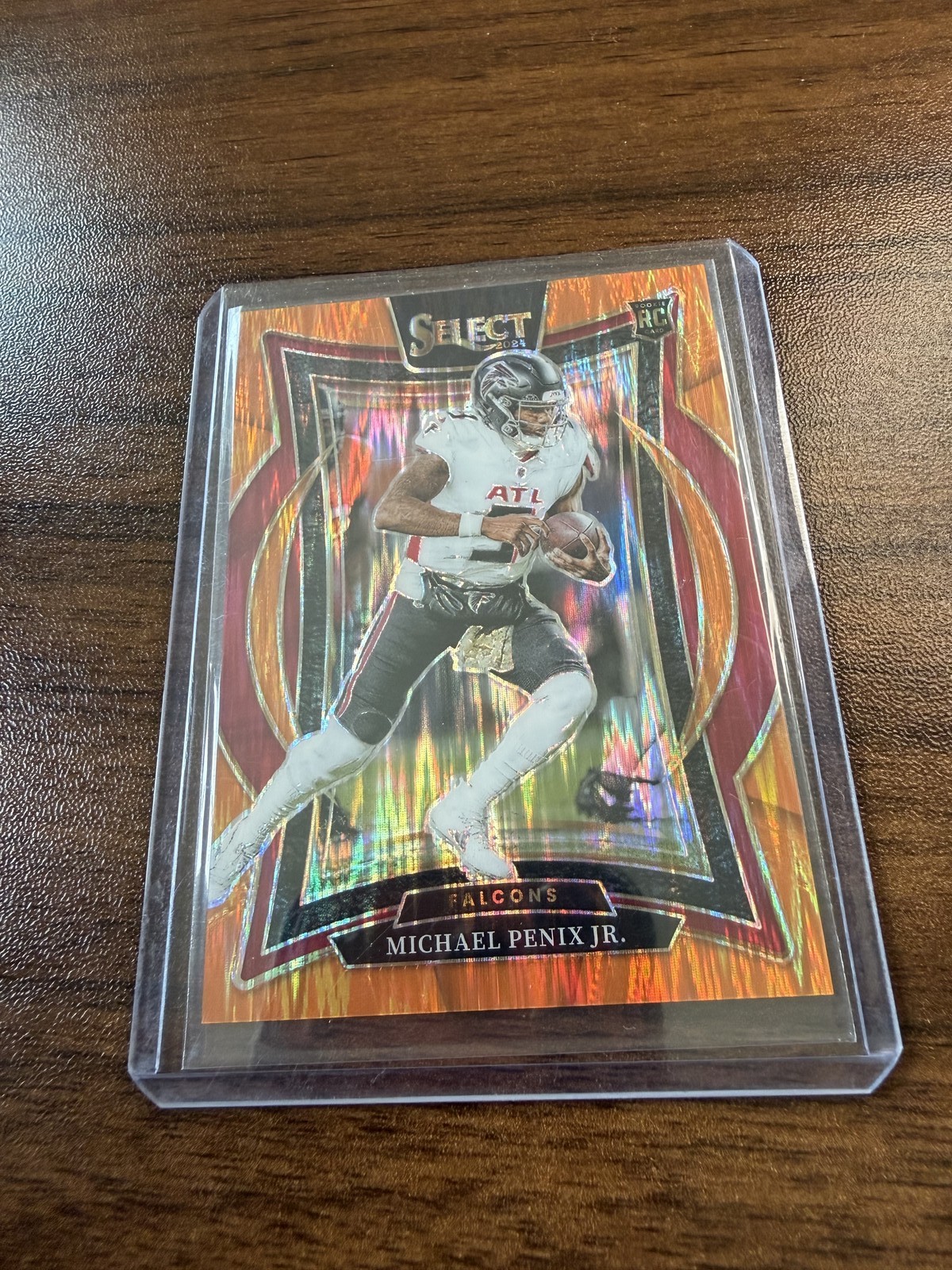 2024 Panini Select MICHAEL PENIX JR. #80 Orange Shock Prizm #/499 RC