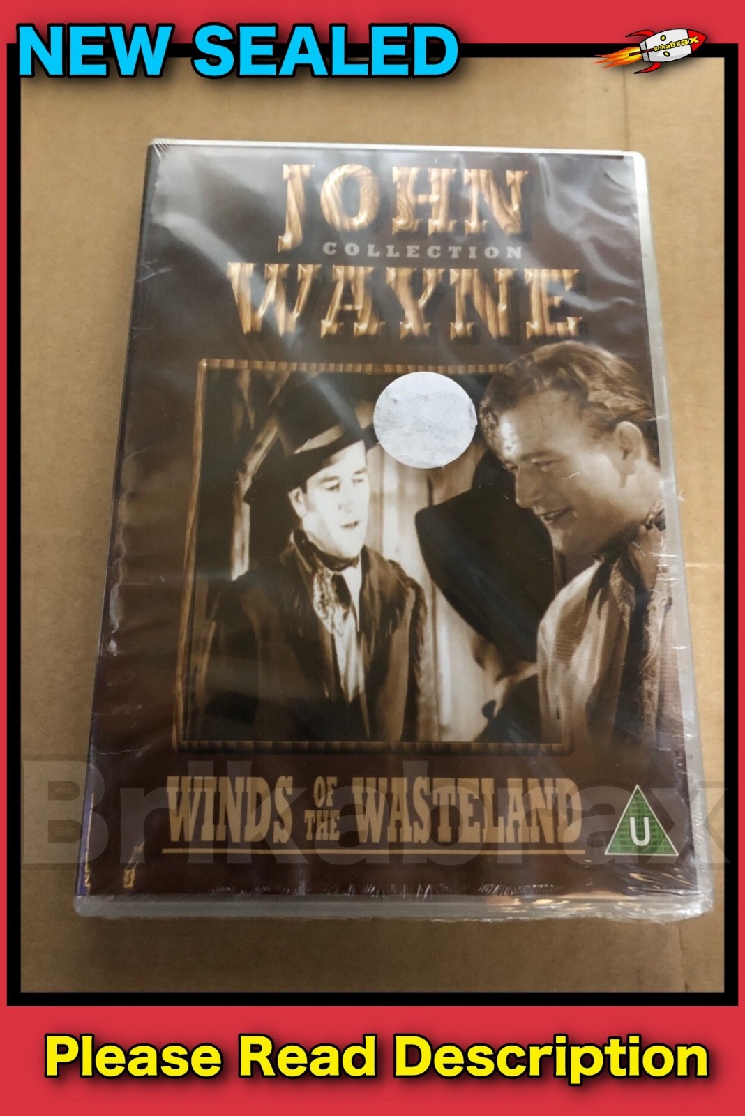 John Wayne Classic Western Black & White Film Winds of the Wasteland New DVD