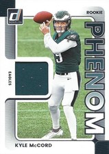 Kyle McCord2025 Donruss Rookie Phenom Jersey Insert Rookie Card