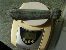 Bronze Antique Leg and Paw foot [Lion ?], 978 grams, Metal Detecting Find Patina