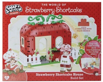 Snap & Switch Strawberry Shortcake House Build Set 97 Pieces Compatible