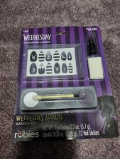 Rubies Wednesday Halloween MakeUp Kit Nail Polish Stickers Eyeshadow Lipstick