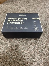 King size waterproof mattress protector. Made by CoolShields. White color