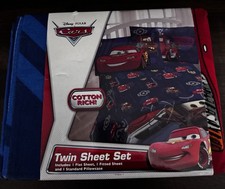 Disney Pixer CARS cotton And Polyester Twin Fitted Bed Sheet. By Cotton Rush.