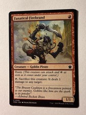 x1 Fanatical Firebrand FDN Foundations MTG 195 COMMON M/NM 1x