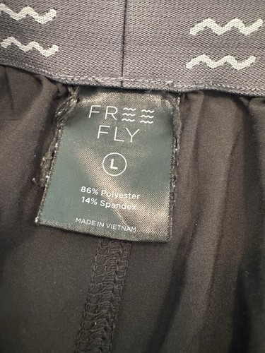 Free Fly Shorts Uomo Large Nero Performance Sportivo Coulisse Asciugatura Rapida Usato in Ottime Condizioni - Foto 3 di 7