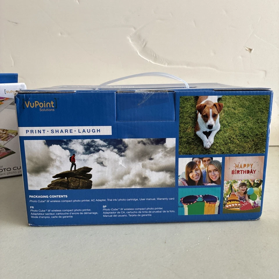 VuPoint IPWF-P100-VP Photo Cube Wireless Smart Color Phone Photo Printer Bundle - Image 3 of 4