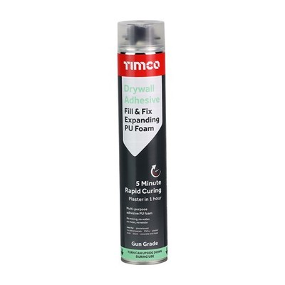 TIMCO 750ml Trockenbaukleber Fill & Fix Expandierender PU-Schaum