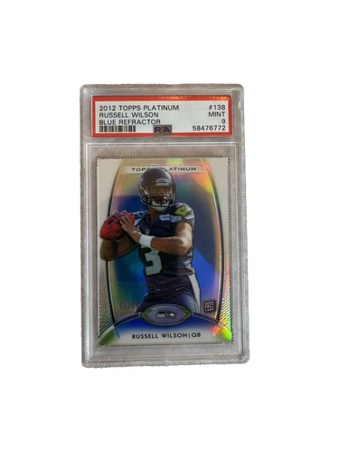 2012 Topps Platinum - Rookie Russell Wilson #138 Blue Refractor /99 (RC)