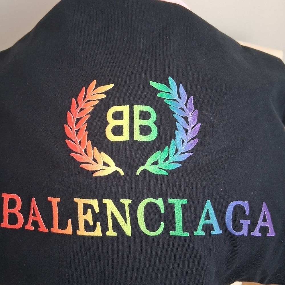 Balenciaga Logo Rainbow Tee-shirt Size Small | eBay