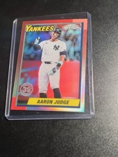 2025 Topps Chrome Baseball Aaron Judge 1990 Topps Throwback 