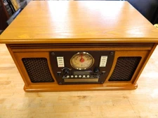 Innovative Technology ITVS-760B  Phono/CD+ CD Recorder/Tape/AM/FM Wood New