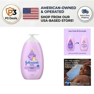 72-Hour Hydrating Johnson's Baby Bedtime Lotion, 27.1 fl oz - Soothe & Relax