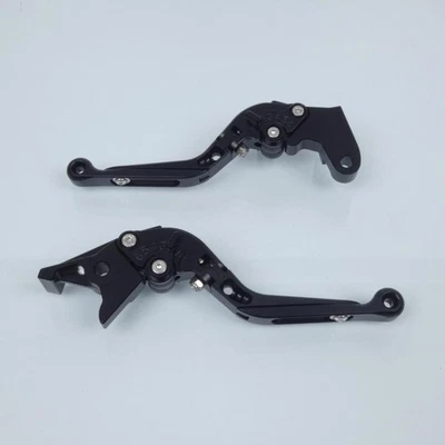 Levier Myra pour moto Honda 600 Hornet Abs 2007 à 2013 alu CNC noir / paire Neuf - Photo 1/4