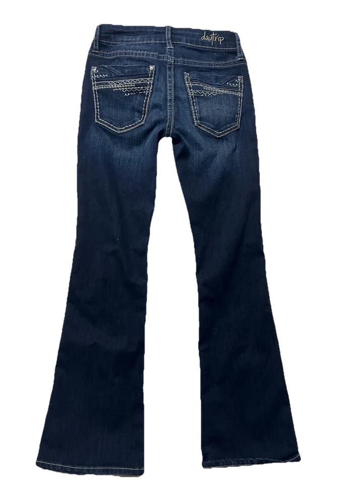 Jeans Daytrip Niñas Azul Corte Bota Talla 12 Juvenil Foto 4 de 4