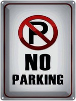 Blechschild 40X30 Cm Parkplatz No Parking Deko Geschenk Metall Schild