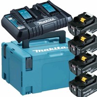 Makita Akku Set Power Source-Kit - DC18RD LadegeräT + 4X 5Ah Akku + Makpac 3