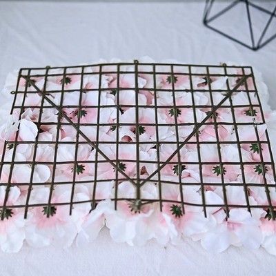 K��nstliche Seide Rose Panel 40x30cm Wand Hintergrund f��r Bridal Shower Display