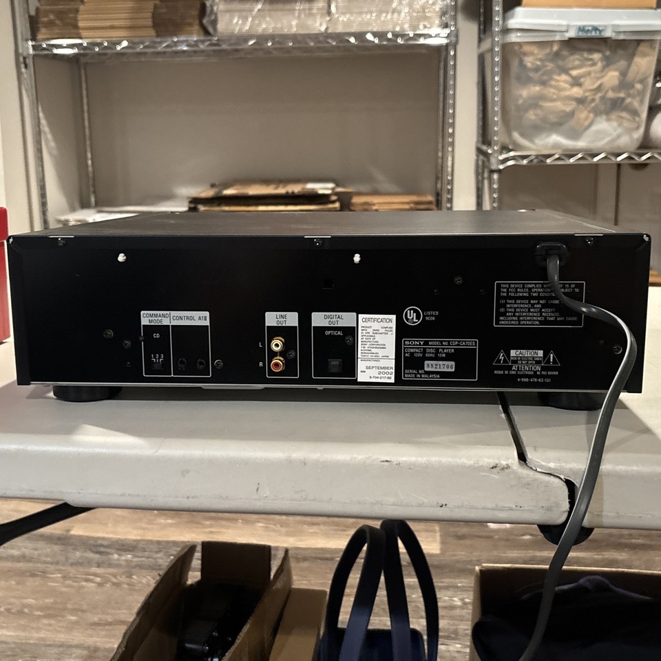 Sony CDP-CA70ES 5 Disc CD Changer ES Series Tested Works No Remote w ...
