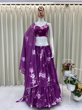 Latest New Printed Georgette Lehenga Choli With Fancy Dupatta For Wedding Wear